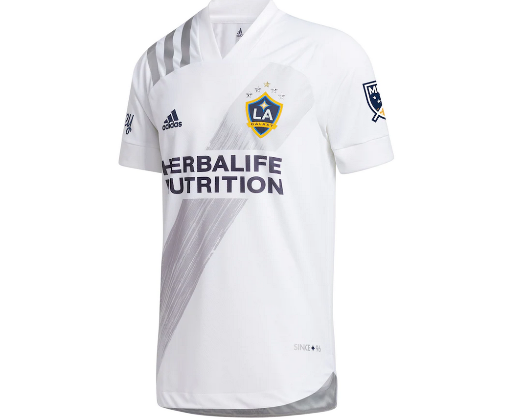 Men's LA Galaxy adidas White 2020 25th Season Celebration Authentic Jersey